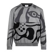 Kenzo Abstrakt Tiger Sweatshirt Multicolor, Herr
