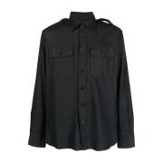 Ralph Lauren Mäns Rosa Långärmad Casual Topp Black, Herr