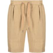 Ralph Lauren Beige Casual Flat Front Shorts Beige, Herr