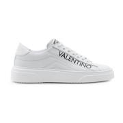 Valentino Vita Lädersneakers med Sidologo Bokstäver White, Herr