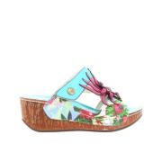 Laura Vita Turkos Kil Sandaler Multicolor, Dam