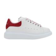 Alexander McQueen Oversized Läder Sneakers Kvinnor Italien White, Dam