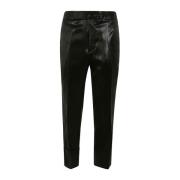 Sapio Svarta Slim Byxor Black, Dam