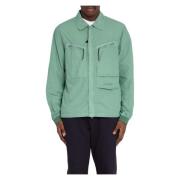 C.p. Company Stilig Nylon Overshirt Jacka Green, Herr