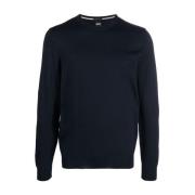 Boss Rundhals-Strickpullover Blue, Herr