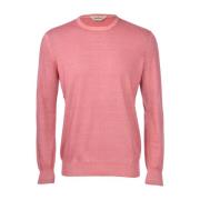 Gran Sasso Round-neck Knitwear Pink, Herr