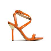 Michael Kors Stilren Sandal för Sommaroutfits Orange, Dam