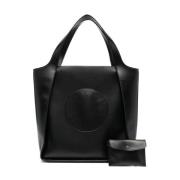 Stella McCartney Svart Logo Toteväska Black, Dam