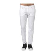 Karl Lagerfeld Vit Bomull Slim Fit Jeans White, Herr