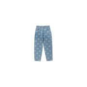 HUF Blått Print Skate Pant Cromer Blue, Herr