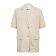 Levete Room Gavin 2 Blazer i Island Fossil Melange Beige, Dam