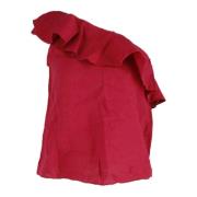 Isabel Marant Pre-owned Pre-owned Linne toppar Red, Dam