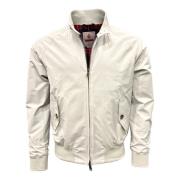 Baracuta Harrington Blouson Jacka i Silvergrå Beige, Herr