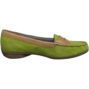 Gabor Grön Mocka Läder Moccasins Green, Dam