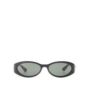 Gucci Svarta Acetat Solglasögon Black, Dam