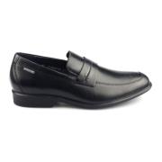 Mephisto Svart läderloafer för män Black, Herr