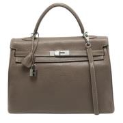 Hermès Vintage Pre-owned Laeder handvskor Beige, Dam