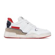 Isabel Marant Blå Kalvläder Emree Panel Sneakers Multicolor, Dam