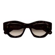 Chloé Cat Eye Solglasögon med Bio Nylon Linser Brown, Dam