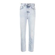 Saint Laurent 80's Cropped Jeans Ljusblå Blue, Dam