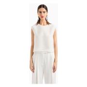 Emporio Armani Sleeveless Tops White, Dam