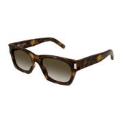 Saint Laurent New Wave Rektangulära Solglasögon Brown, Unisex