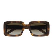 Saint Laurent Rektangulära Acetat solglasögon Sunrise 012 Brown, Unise...