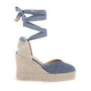 Castañer Chiara Wedge Espadrilles Blue, Dam