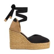 Castañer Kilplattform Espadriller Black, Dam