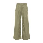 Levi's Grön Twill Weave Wide Leg Byxor Green, Dam