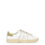 Premiata Russell 6746 Läder Sneaker Vit Grön White, Herr