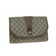 Gucci Vintage Pre-owned Canvas gucci-vskor Beige, Dam