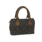 Louis Vuitton Vintage Pre-owned Canvas handvskor Brown, Dam