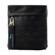 Harmont & Blaine Platt Crossbody Väska Svart PU Material Black, Herr