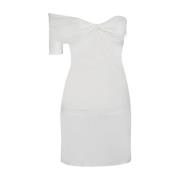 Courrèges Vit Twist Mini Klänning White, Dam