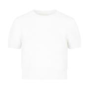 Maison Margiela Vit Angora Sweater Aw23 White, Dam