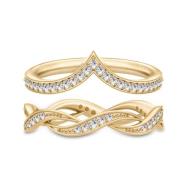 Julie Sandlau Ocean Look Clear Ring Set Yellow, Dam