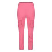 Jane Lushka Rosa Teknisk Jersey Cargo Byxor Pink, Dam