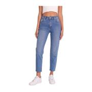 Abrand Jeans Hög Slim Harlow Denim Jeans Blue, Dam