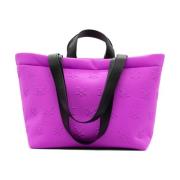 Vic Matié Monogram Shopper i Rosa/Svart Pink, Dam