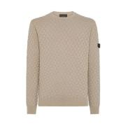 Peuterey Snygga Sweaters för alla tillfällen Beige, Herr