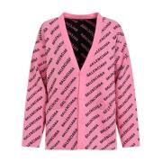 Balenciaga Rosa & Lila Cardigan Tröja Pink, Dam