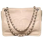 Chanel Vintage Pre-owned Laeder chanel-vskor White, Dam