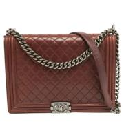 Chanel Vintage Pre-owned Laeder chanel-vskor Red, Dam