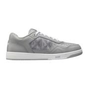 Dior Diamantläder Sneakers Gray, Herr