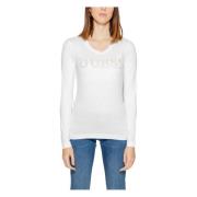 Guess Långärmad Pony Hair T-shirt White, Dam