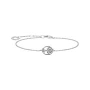 Thomas Sabo Tree of Love Armband med Vita Stenar Gray, Dam