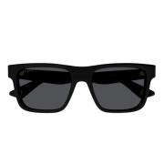 Gucci Trendiga dubbelskikts solglasögon Gg1618S Black, Unisex