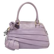 Valentino Vintage Pre-owned Laeder handvskor Purple, Dam