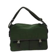 Prada Vintage Pre-owned Tyg prada-vskor Green, Dam